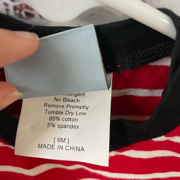 Three Sisters // Striped Mickey Mouse Romper - Picture 3 of 3